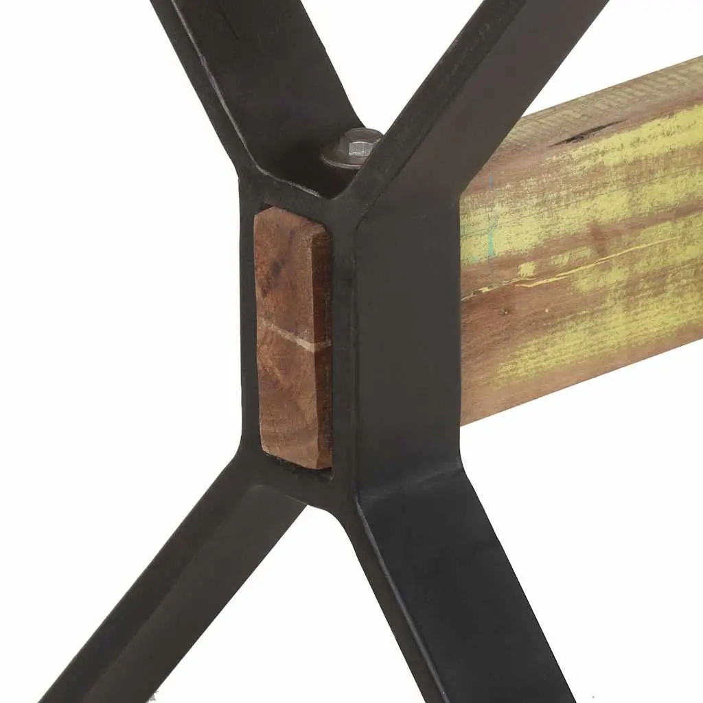 Dining Table Industrial Solid Reclaimed Wood 140x70x76 cm