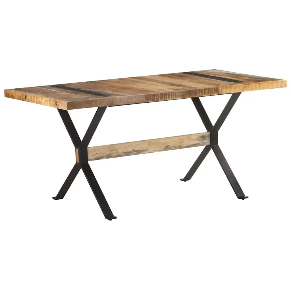 Dining Table 160x80x76 cm Kitchen Room Furniture Industrial Style Wooden