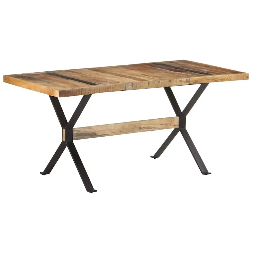 Dining Table 160x80x76 cm Kitchen Room Furniture Industrial Style Wooden