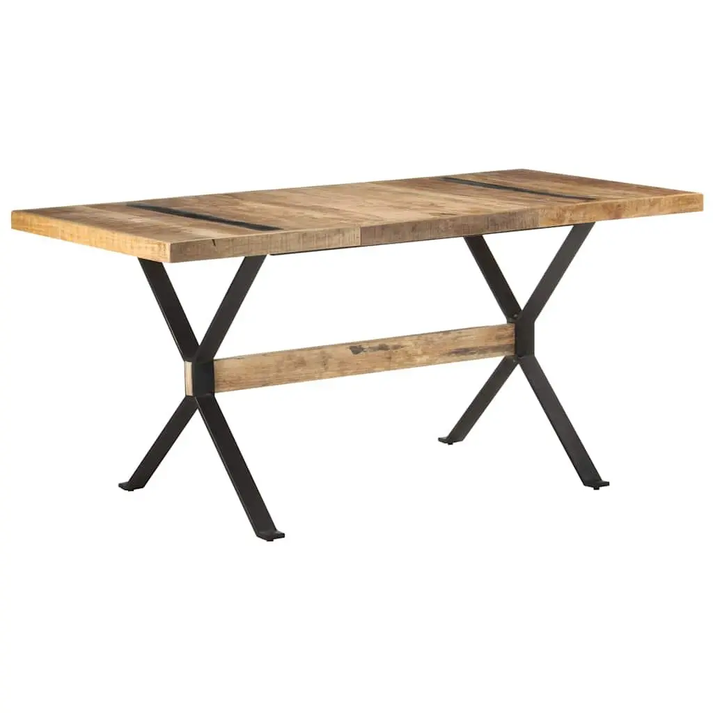Dining Table 160x80x76 cm Kitchen Room Furniture Industrial Style Wooden
