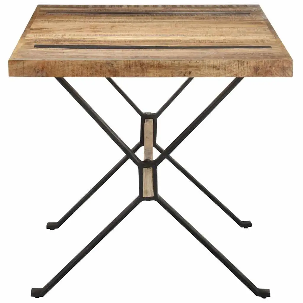 Dining Table 160x80x76 cm Kitchen Room Furniture Industrial Style Wooden