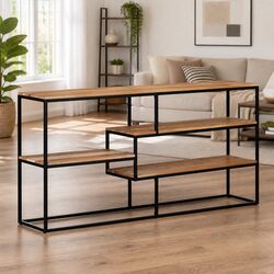 Friendly Acacia Wood Sideboard for Your Home 150x30x75 cm