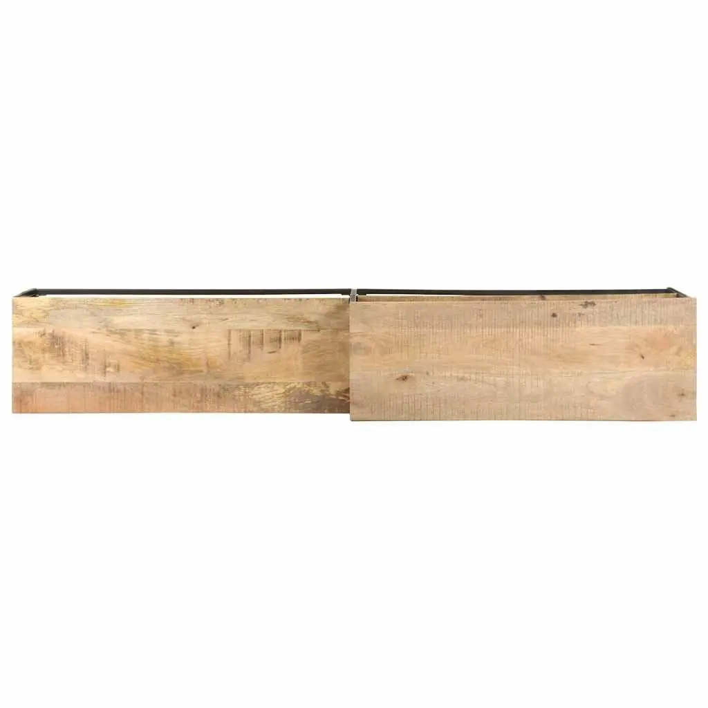 TV Cabinet Industrial Style Rough Mango Wood 180x30x50 cm