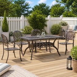 Friendly 5-Piece Cast Aluminium Garden Dining Set