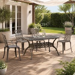 Your 5 Piece Outdoor Dining Set Awaits - Comfort & Style