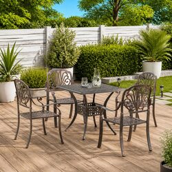 Friendly 5 Piece Garden Dining Set for Your Outdoor Space