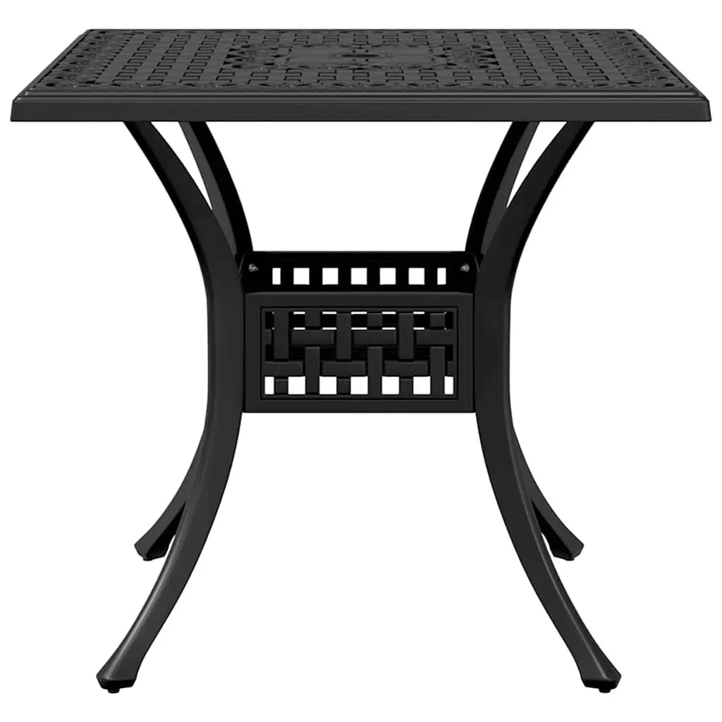 Outdoor Dining Set 5 Piece Black Cast Aluminium Patio Table