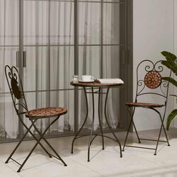 Friendly Mosaic Bistro Set for Cozy Gatherings