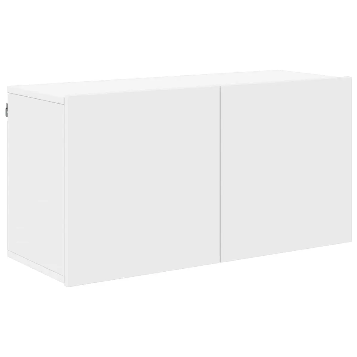 5 Piece Wall-Mounted Storage Cabinet White TV Unit Floating Shelves