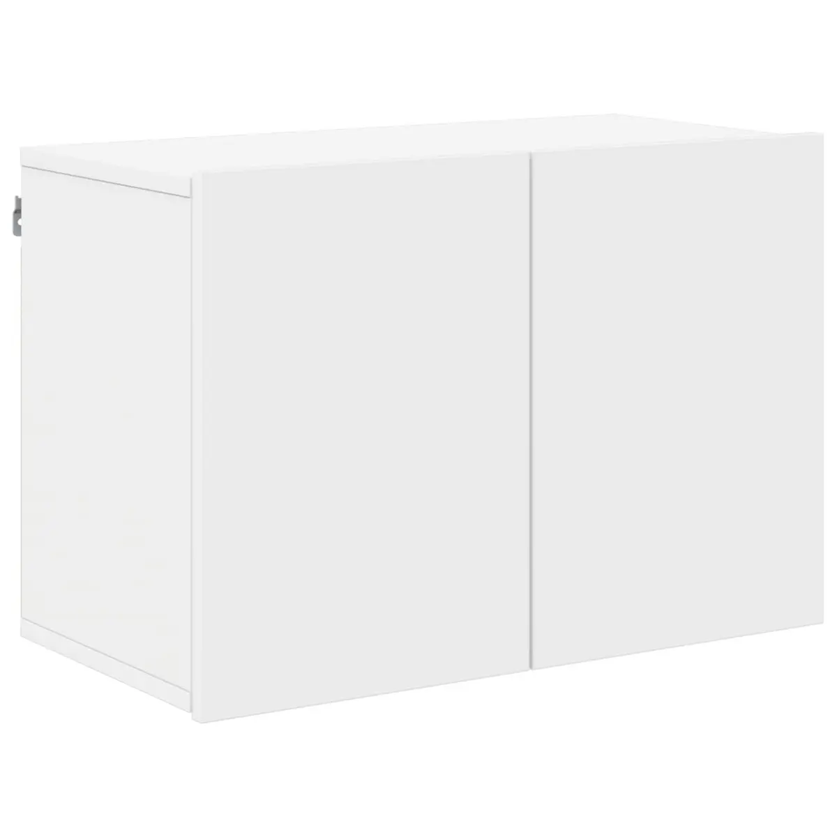 5 Piece Wall-Mounted Storage Cabinet White TV Unit Floating Shelves
