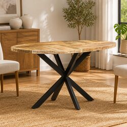 Welcome to Your New Solid Mango Wood Dining Table