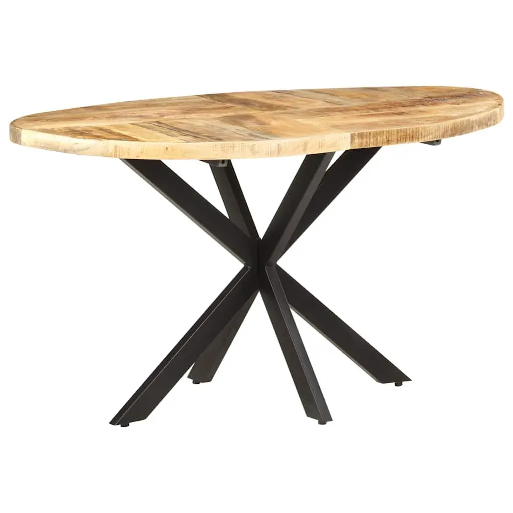 Solid Mango Wood Dining Table 140x80x75 cm Brown Kitchen Furniture