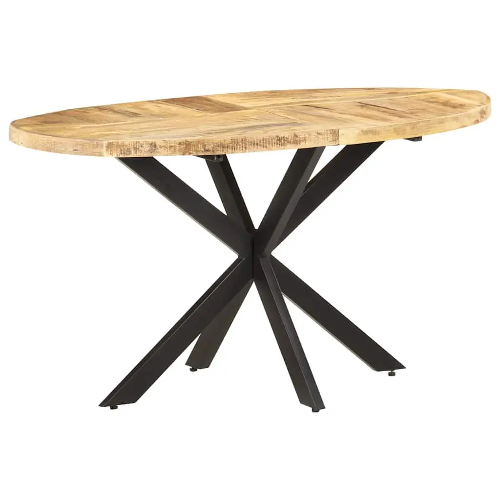 Solid Mango Wood Dining Table 140x80x75 cm Brown Kitchen Furniture