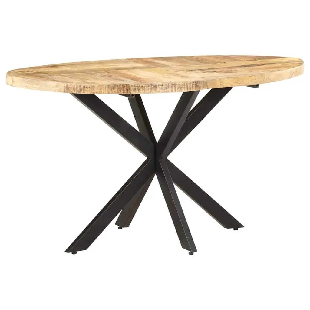Solid Mango Wood Dining Table 140x80x75 cm Brown Kitchen Furniture