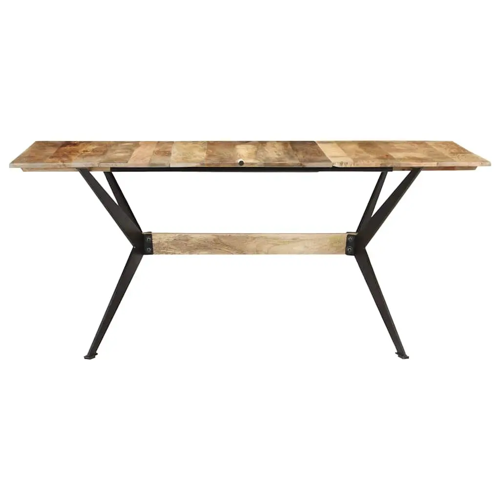 Solid Mango Wood Dining Table 180x90x76cm Brown Kitchen Room Furniture