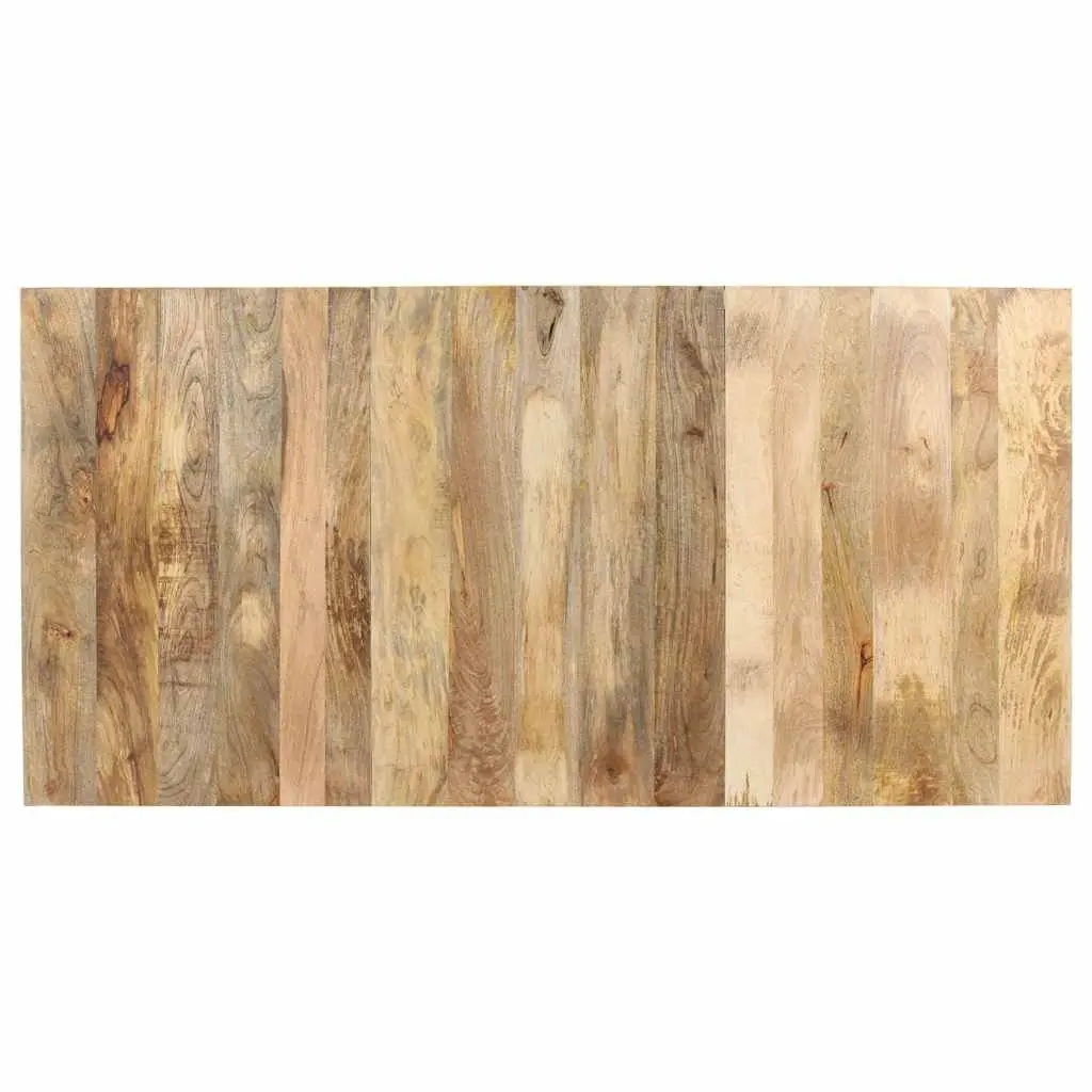 Solid Mango Wood Dining Table 180x90x76cm Brown Kitchen Room Furniture