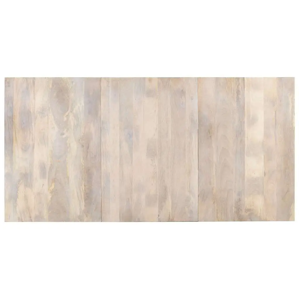 Solid Mango Wood Dining Table 180x90x76 cm Brown Kitchen Room Furniture