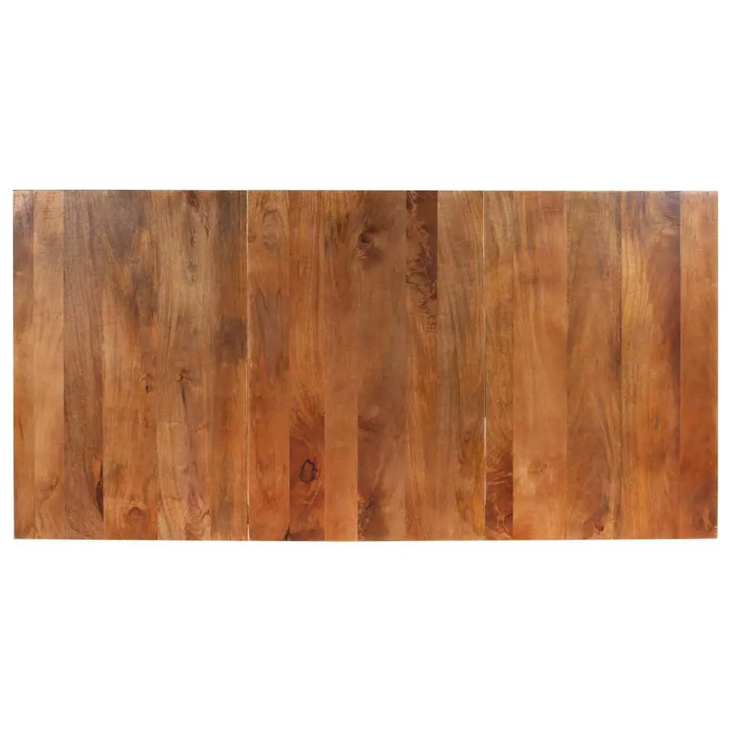 Dining Table Solid Mango Wood Industrial Style 180x90x76 cm Brown