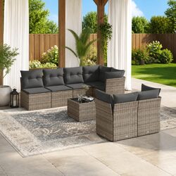 Your Friendly 8 Piece Garden Sofa Set with Cushions
