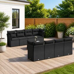 Your Perfect 9-Piece Outdoor Sofa Set Awaits