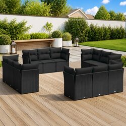 Your Friendly 12-Piece Outdoor Sofa Set Solution