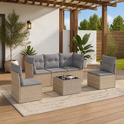 Friendly 6-Piece Sofa Set for Your Outdoor Needs