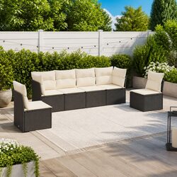 Friendly 6-Piece Outdoor Garden Sofa Set with Cushions