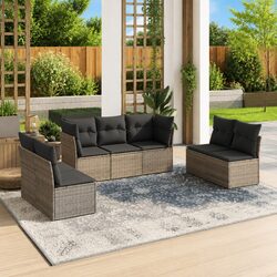 Friendly Grey 7 Piece Garden Sofa Set for Your Space