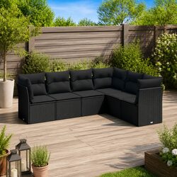 Your Outdoor Oasis: 6-Piece Rattan Sofa Set