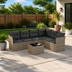Friendly 7 Piece Outdoor Sofa Set for Your Garden