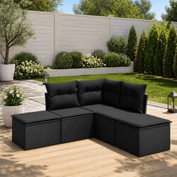 Create Your Ideal Outdoor Space with This 5-Piece Sofa Set