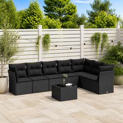 Friendly and Inviting Black Rattan Outdoor Sofa Set