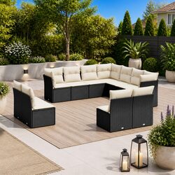Create Cozy Outdoor Spaces with Our 11-Piece Sofa Set