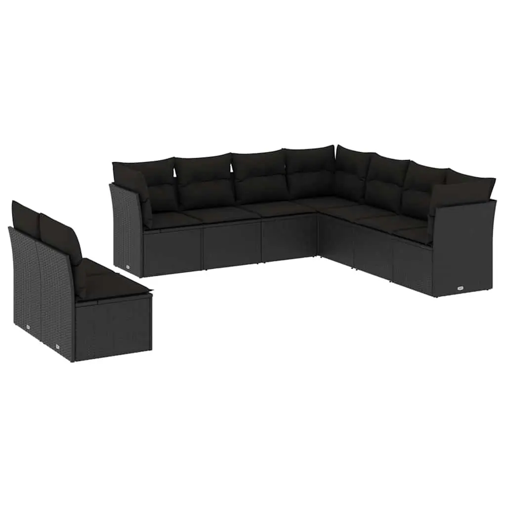 9 Piece Garden Sofa Set for Outdoor Comfort