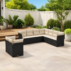 Your Perfect 9-Piece Garden Sofa Set Awaits