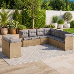 Your Outdoor Space Deserves This 9 Piece Sofa Set