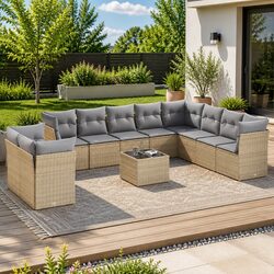 Your Ideal 11 Piece Garden Sofa Set Awaits