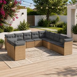 Your Friendly 11 Piece Garden Sofa Set with Cushions