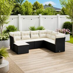 Your New Favorite Outdoor Sofa Set: 7 Pieces in Black