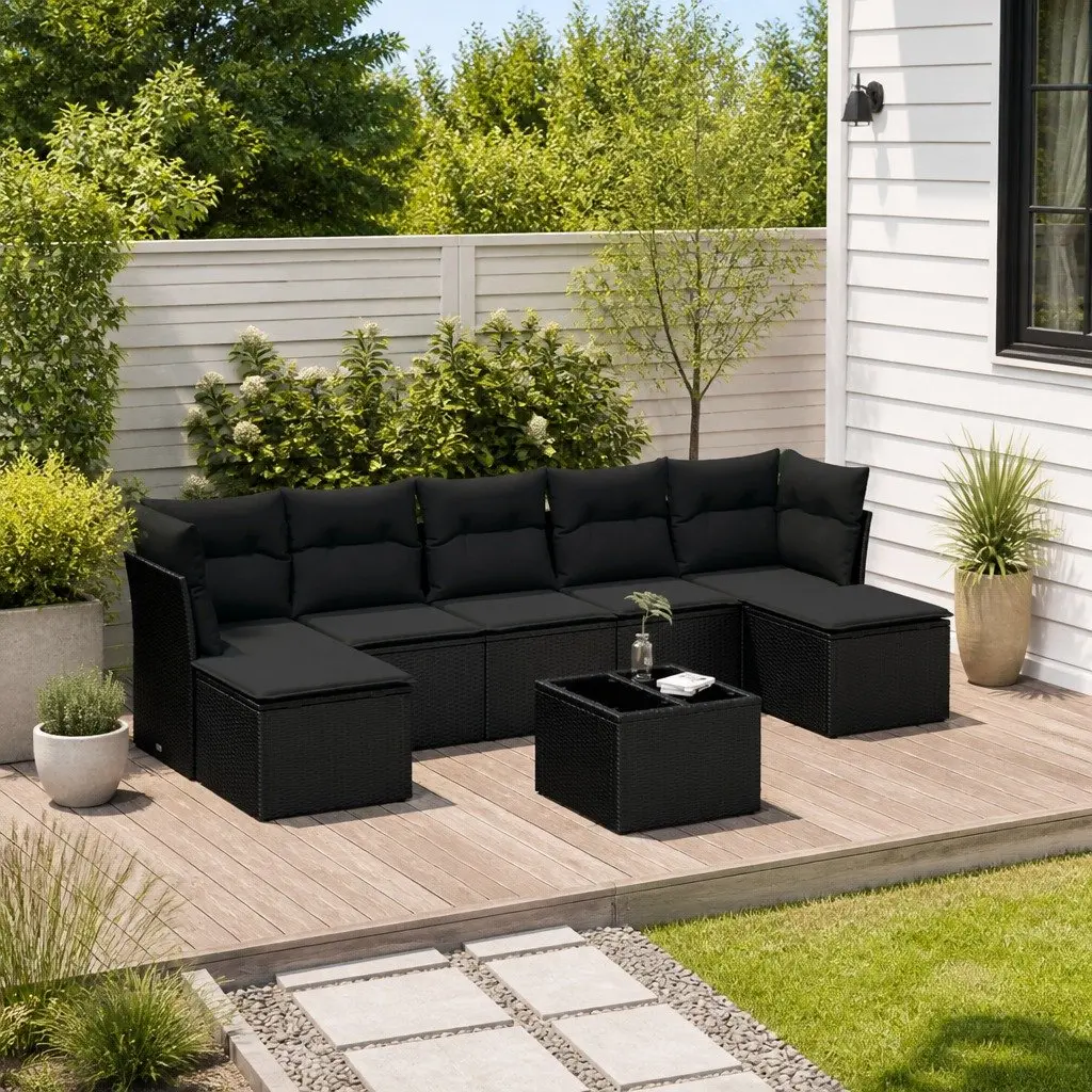 8 Piece Garden Sofa Set for Outdoor Enjoyment