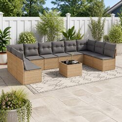 Your New 11-Piece Outdoor Sofa Set in Beige