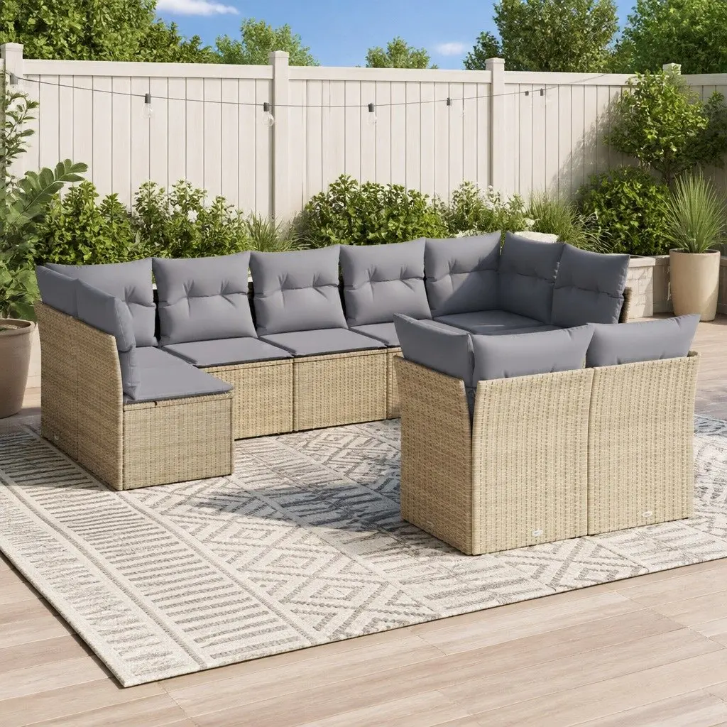 9 Piece Garden Sofa Set