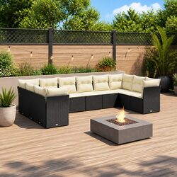 Enjoy the Outdoors with This 10-Piece Garden Sofa Set