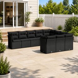 Friendly 10-Piece Garden Sofa Set for Your Outdoor Space
