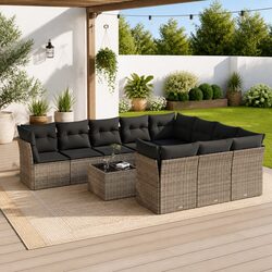 Your Friendly 11-Piece Garden Sofa Set Awaits