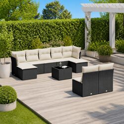 Your Friendly 10-Piece Garden Sofa Set Awaits