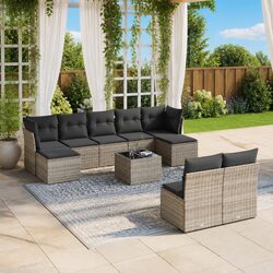 Friendly and Comfortable 10-Piece Garden Sofa Set
