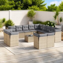 Friendly 14 Piece Garden Sofa Set to Brighten Your Patio