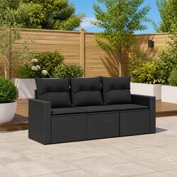 Friendly 3 Piece Garden Sofa Set with Cushions for You