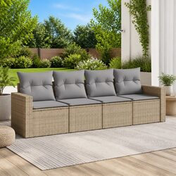 Welcoming 4-Piece Garden Sofa Set for Your Outdoor Space